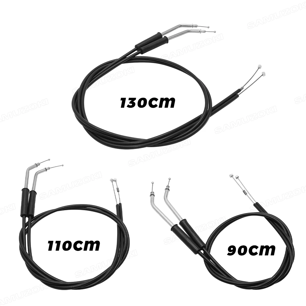 Motorcycle Lengthened Throttle Cable For Harley Sportster Iron XL 883 1200 Dyna Softail Fat Boy Heritage Road King