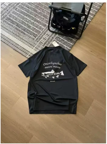 Surdimensionné Japonais Coréen Tendance Marque Haut Pour Hommes2025 Snow Peak Camiseta D'extérieur Hommes Coton À Manches