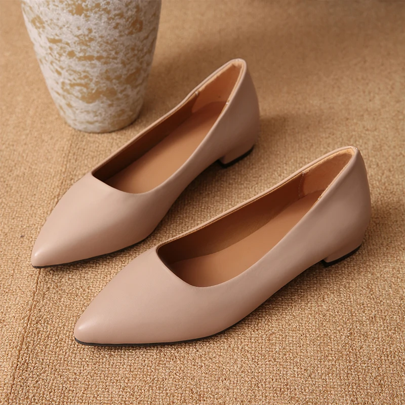 Pointed Toe Women Heeled Shoes Designer Shallow Casual Shoes Autumn Fashion Cozy Woman Pumps 2025 Trend Brand Mujer Zapatillas