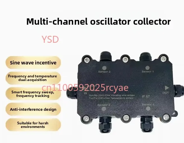 

4-канальный сбор данных вибрационной проволоки для снятия стресса/сбор данных вибрационной проволоки RS485 MODBUS RTU