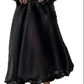 

Women's Sexy Skirts Black Perspective Mesh High Waist Skirt 2025 Spring/Summer Temperament Fashion New Puff Skirt