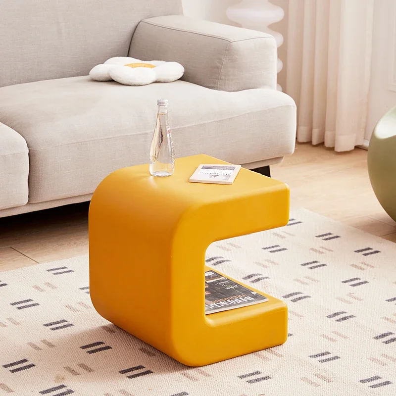 Home Small Stool Plastic Chairs Coffee Table Side Table Shoe Changing Stool Modern Living Room Balcony Bedroom Low Stool