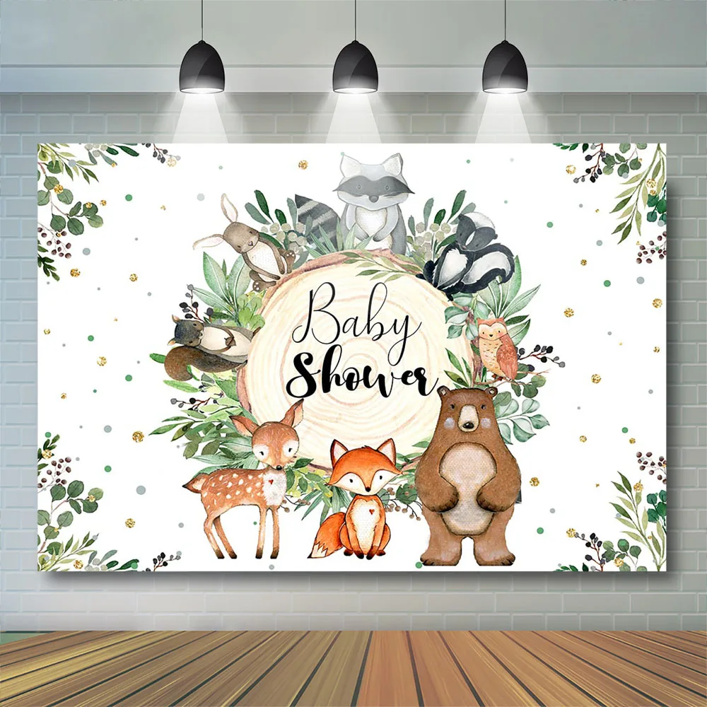 Mocsicka Wild One Baby Shower decoración de fiesta telón de fondo niño niña niños cumpleaños personalizar fotografía fondo Prop pastel Smash foto