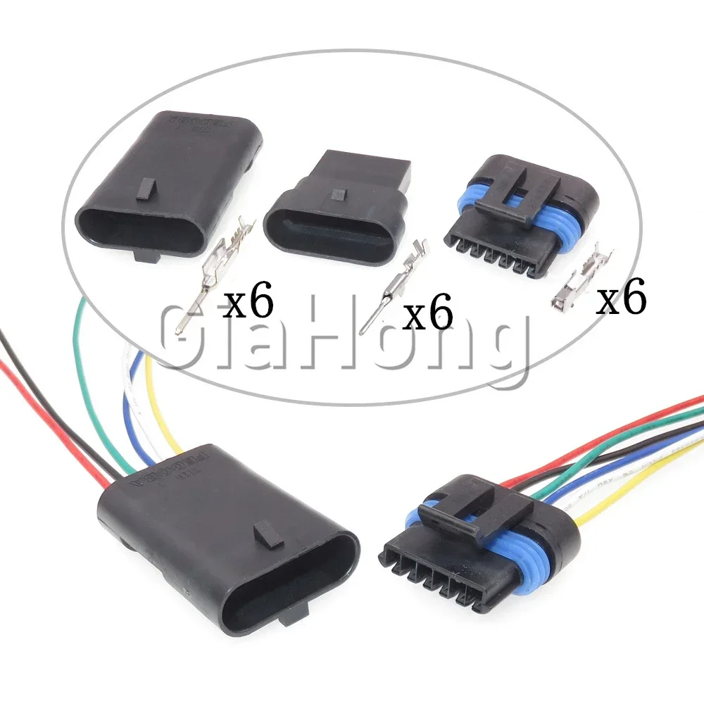 6 Ways 12066317 12162261 12162210 AC Assembly Auto Electronic Accelerator Pedal Sensor Electric Socket Car Unsealed Connector
