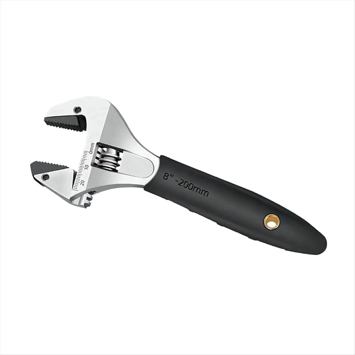 A64Z!! Ratchet Adjustable Wrench Self-Tightening Adjustable Wrench Multi-Function Large Opening Bathroom Wrench 8 Inches