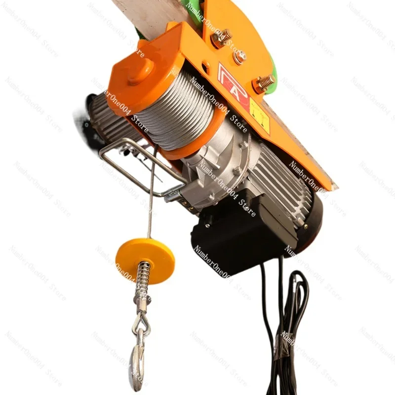 Running Miniature Electric Hoist With Sports Car 220V Household Crane Small Hoist Crane