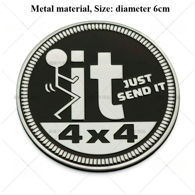 

High-quality Modification 4X4 Metal Self-adhesive Car Stickers Personalized Fashionable Body Scratch Covering Car Parts