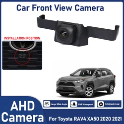 1280*720P AHD 140deg CCD telecamera anteriore per auto per Toyota RAV4 XA50 2020 2021 telecamera di parcheggio visione notturna impermeabile Full HD