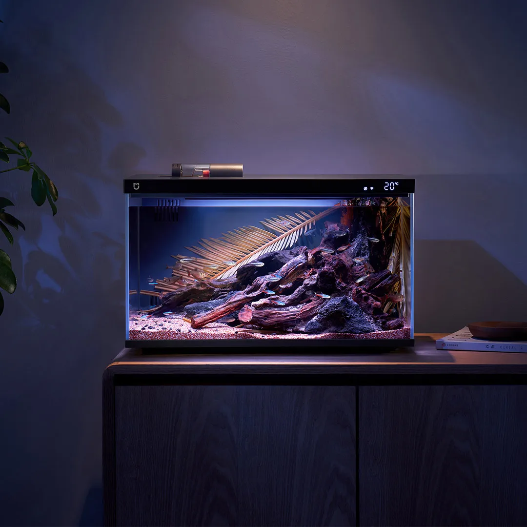 Xiaomi Mijia Smart Fish Tank MYG100 Funziona con Mijia APP Alimentazione remota mobile controllata Sistema di illuminazione intelligente Acquario