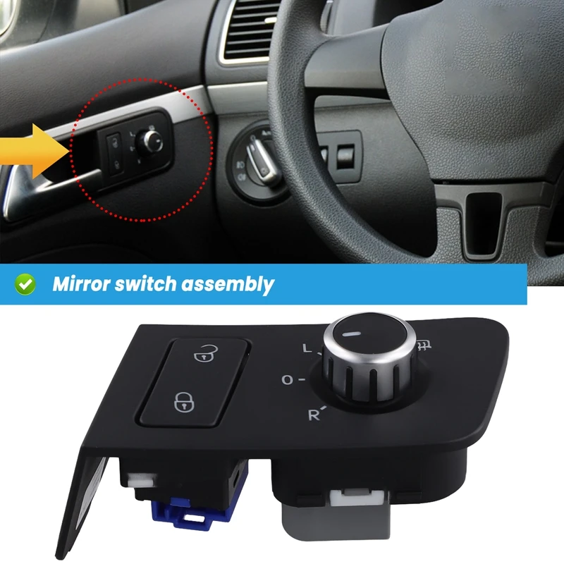 AU04 -1TD 959 565A For VW Touran 2005-13 Central Lock Switch Door Lock Switch Safety Switch Child Lock Reversing Mirror Switch