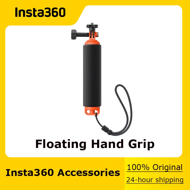 100% Original Insta360 Floating Hand Grip Compatible with 360 Camera ,Floating non-slip hand grip for your water adventures