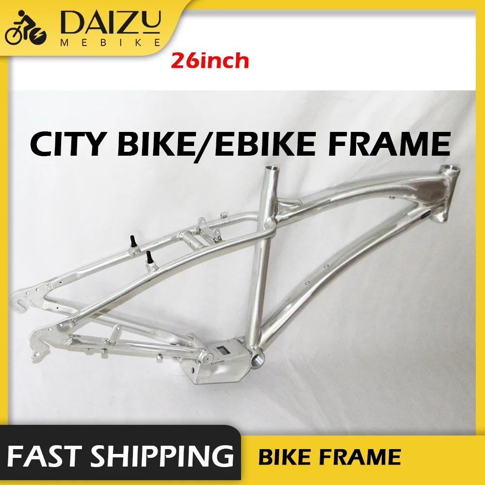 

Bike Rim Bicycle Cycling Accessories Parts 26 Inch Bike Frame Speed V Brake Pieces 26 Ebike Frameset Aluminum Alloy for Adult