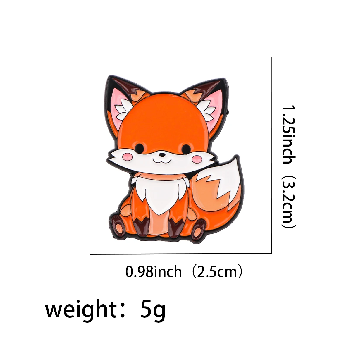 Kawaii Fox Enamel Pin Badges on Backpack Lapel Pins Brooches on Clothes Gift for Friends Jewelry Accessories