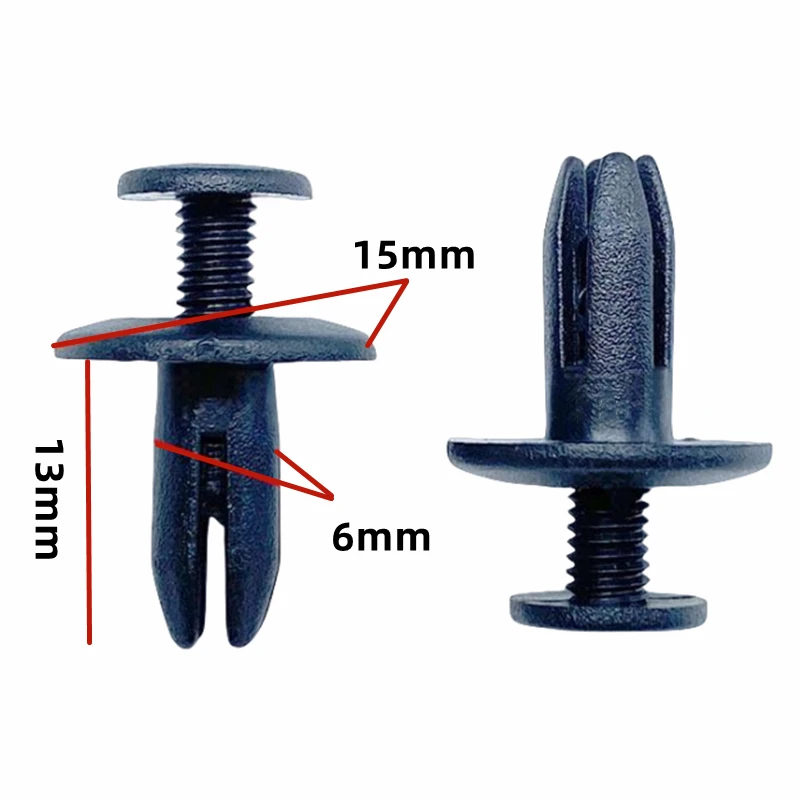 20 قطعة ل 6 مللي متر ثقب OE: 90683-SA5-003 مصد للسيارات السحابات كليب البلاستيك سيارة المسمار التجنيب جذع كليب الحاجز كليب C09 #1