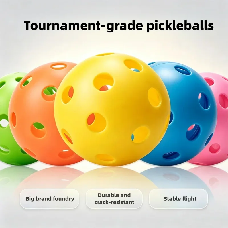 26Hole Indoor & 40Hole Outdoor Pickleball TPE Injection Pickleball USAPA Standard High Elastic Durable Tournament Pickleball