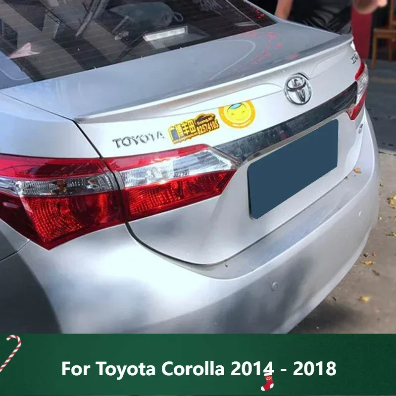 

New！ Glossy Black Spoiler for Toyota Corolla 2014 - 2018 Car Rear Trunk Wing ABS Material Accessorie