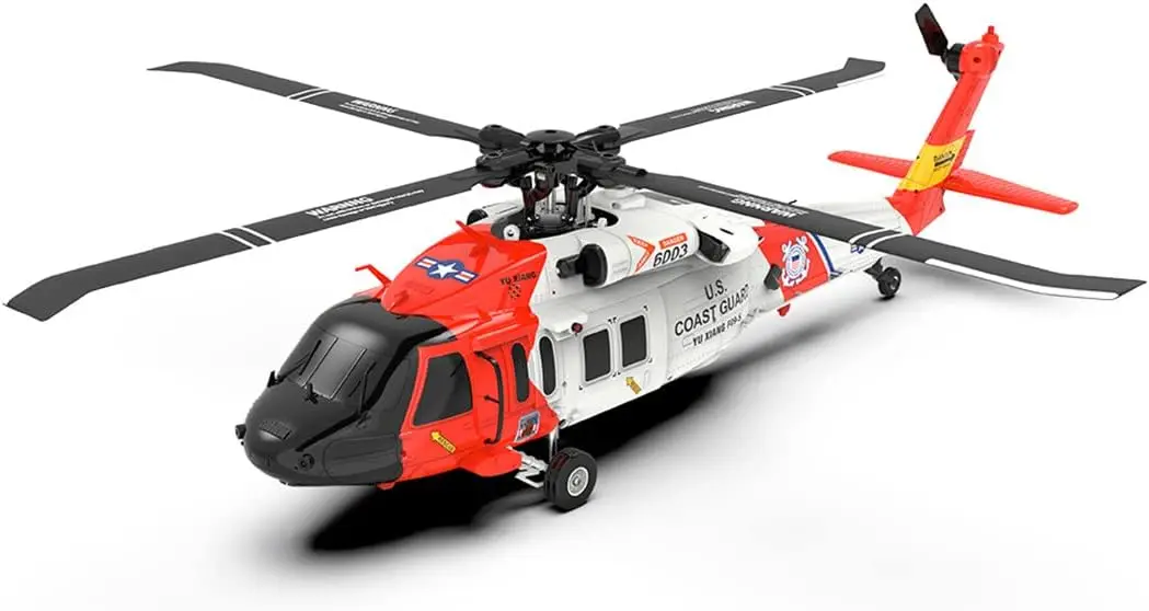 

RC Helicopter for Adults, 1/47 Scale 2.4GHz 6CH Direct Drive, 6G/3D Stunt Capable, Brushless Motor, Aileronless Design, with Flight Control System, RTF