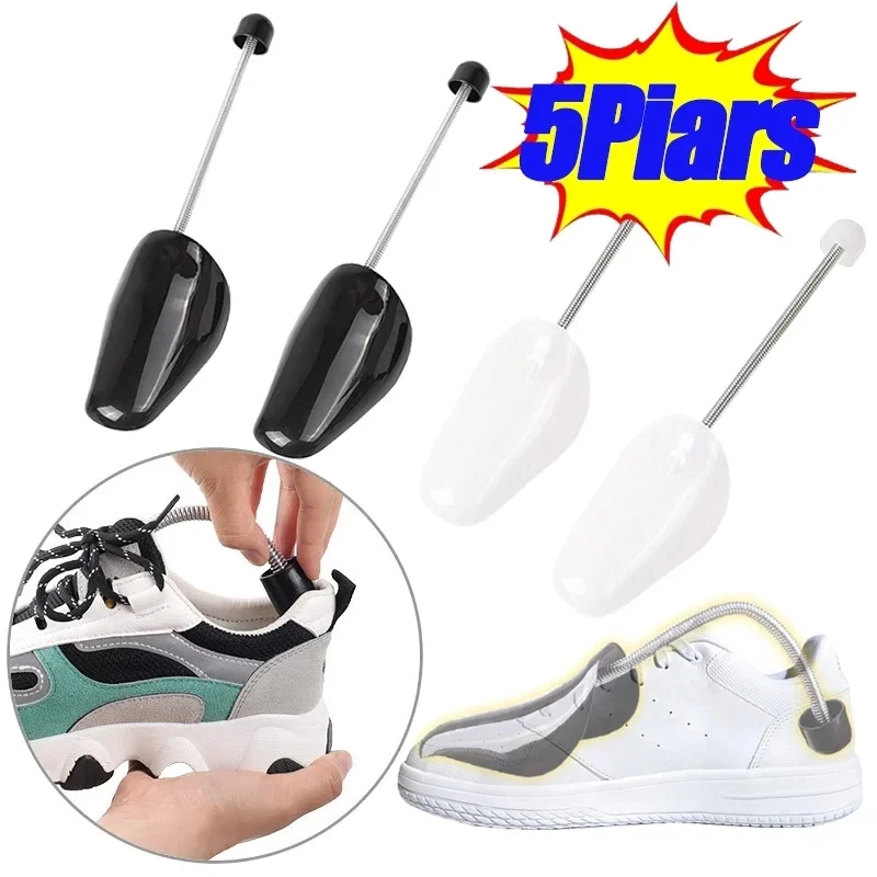 

5/1 Pairs Shoe Stretcher Shoes Tree Shaper Rack Plastic Adjustable Length Men/Women Shoe Trees Stretcher Boot Holder Organizers
