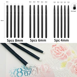 Flat /Angled Detailed Mini Blending Tools Makeup Brush Drawing Painting Brush Ink Application Tool for Stencils Handmade Craft