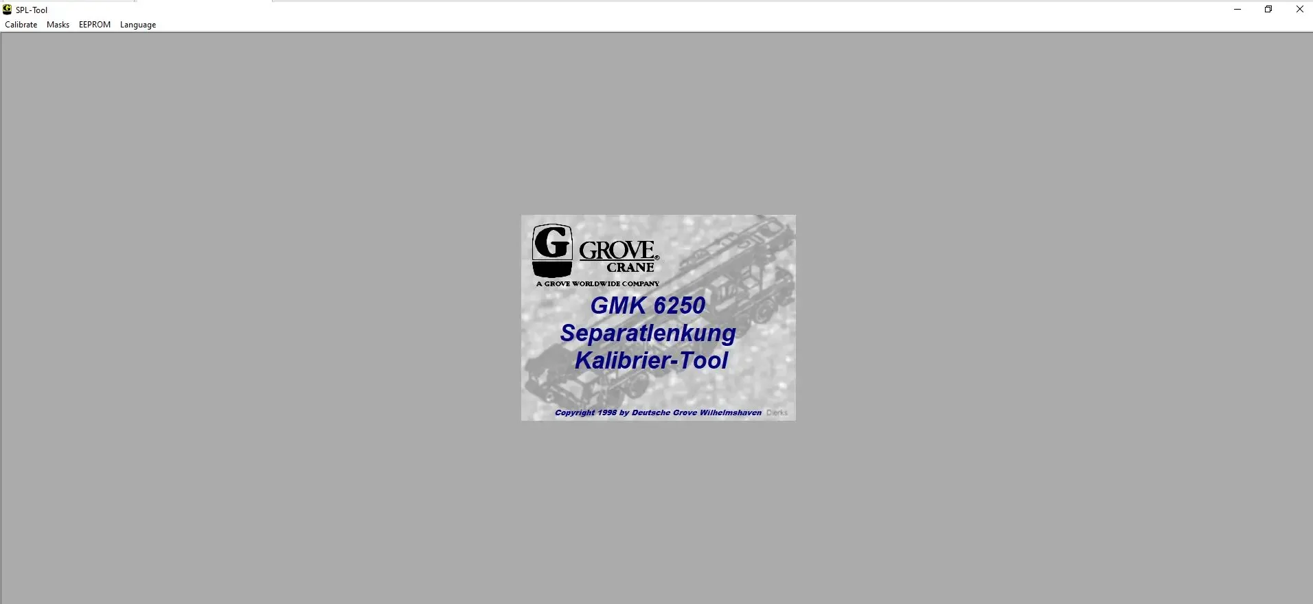 

Grove Crane GMK 6250, инструмент Separatlenkung Kalibrier
