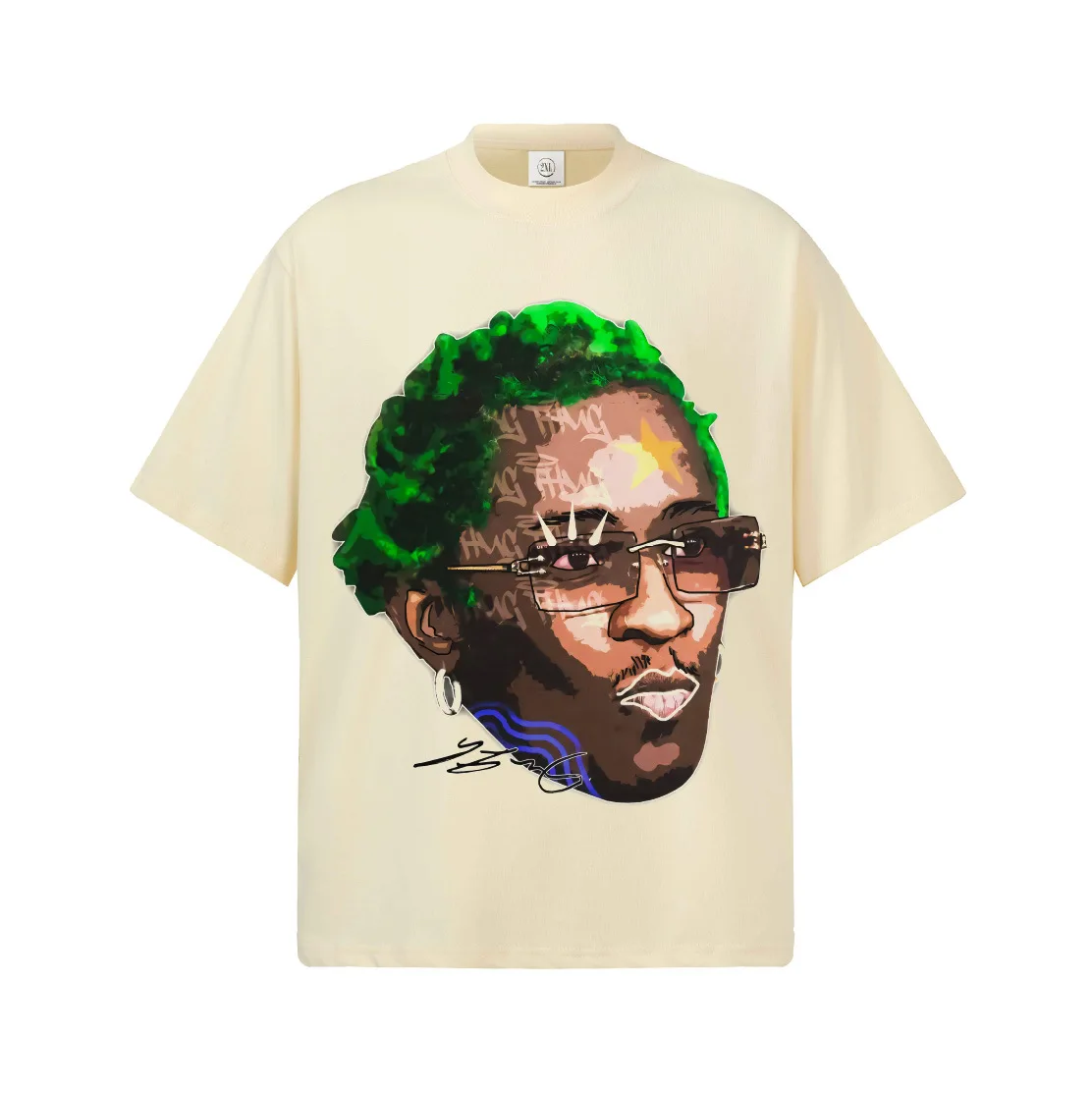 Young Thug Graphic T-Shirt Unisex Oversized Hip Hop Rapper Casual Cotton Short Sleeve Modern Streetwear Fashion For Youth