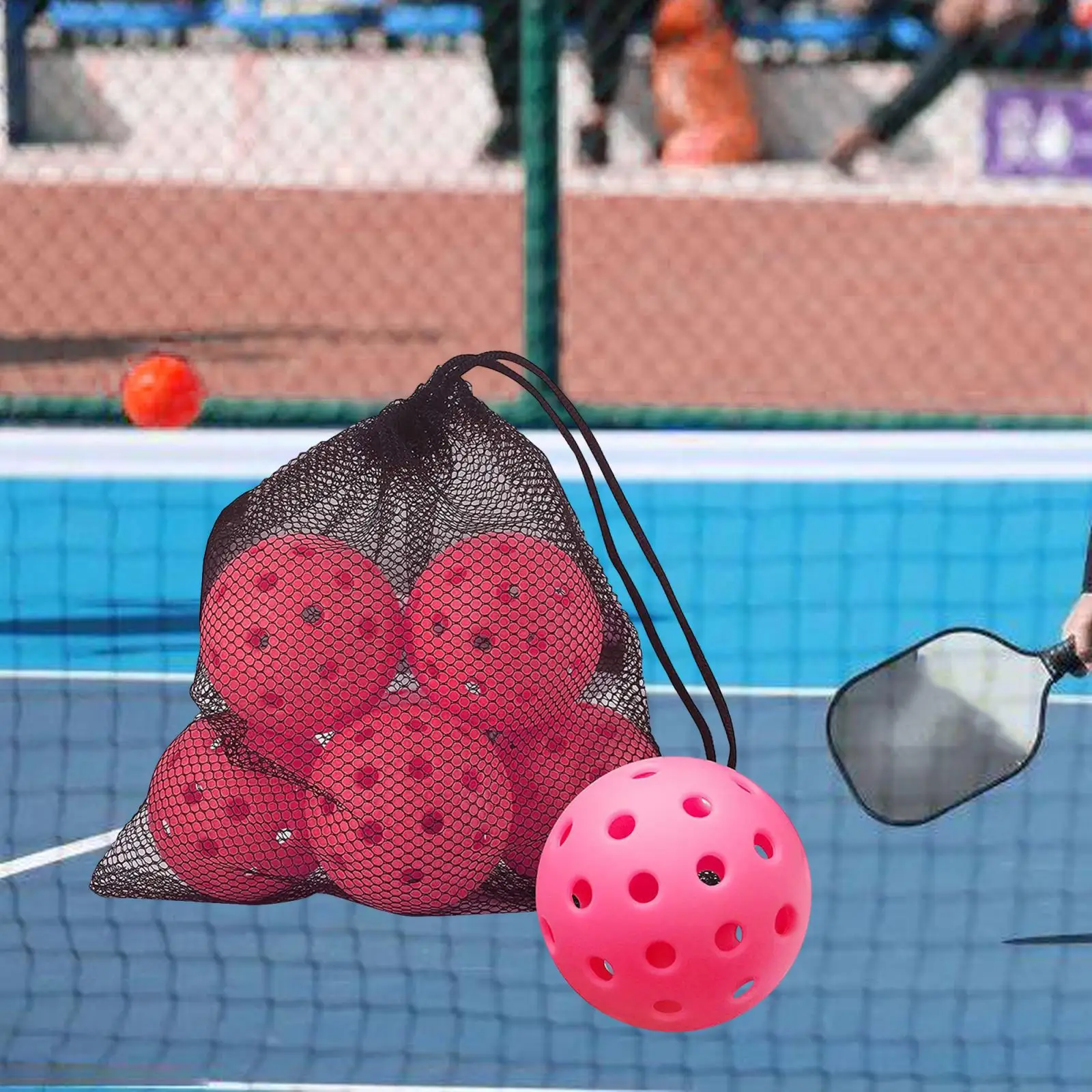 6 Pieces Pickleball Balls Durable High Resilience for Outdoor Game