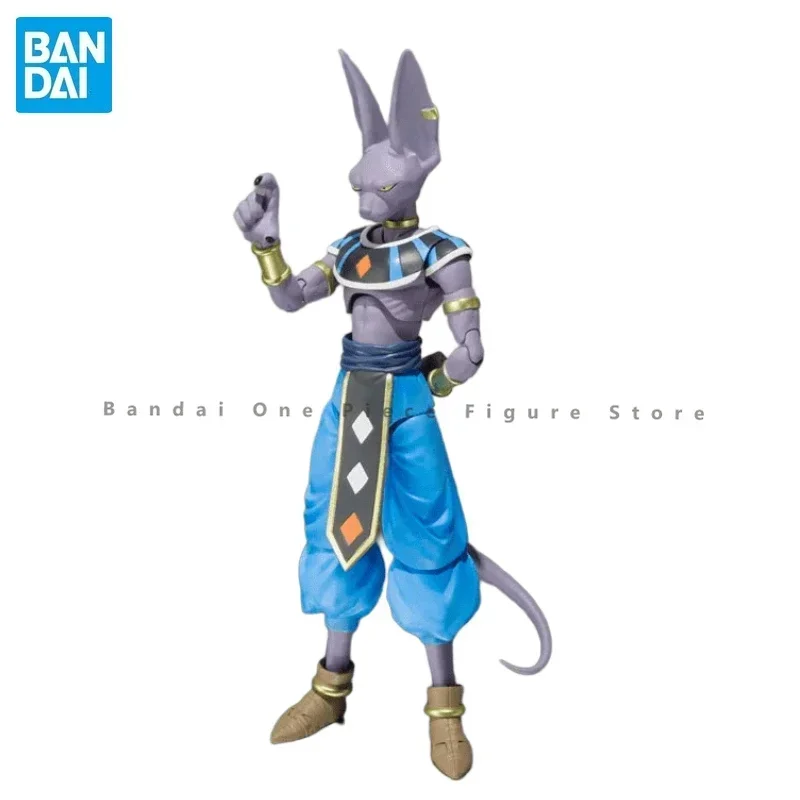 In Stock Original SHF Bandai Dragon Ball Super Beerus Action Figure Animation Toy Gift Model Collector Anime Hobby Genuine