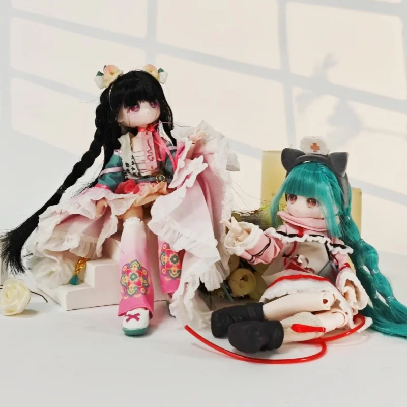 

Коллекционная кукла Inedible Dolls Blind Box Lovely Kwaidan, масштаб 1/8, с имитацией волос, BJD-фигурка, милая, жуткая, в тематике кролика, для коллекционеров