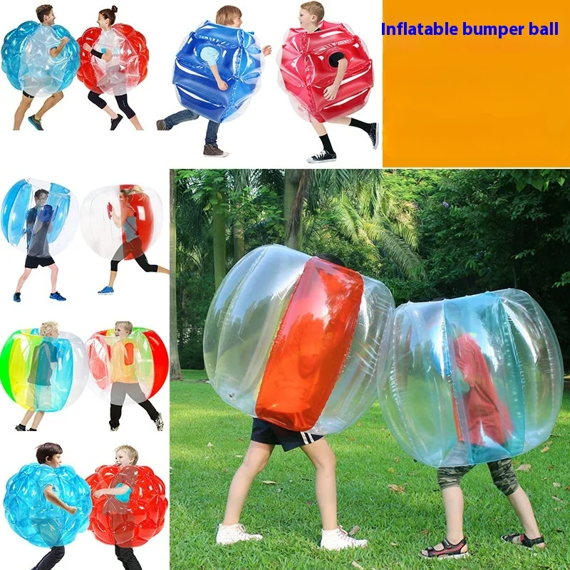 Happy Sports Meeting Inflatable Bumper Ball Props Grass Collision Ball Toys Buffer Ball Bubble Ball