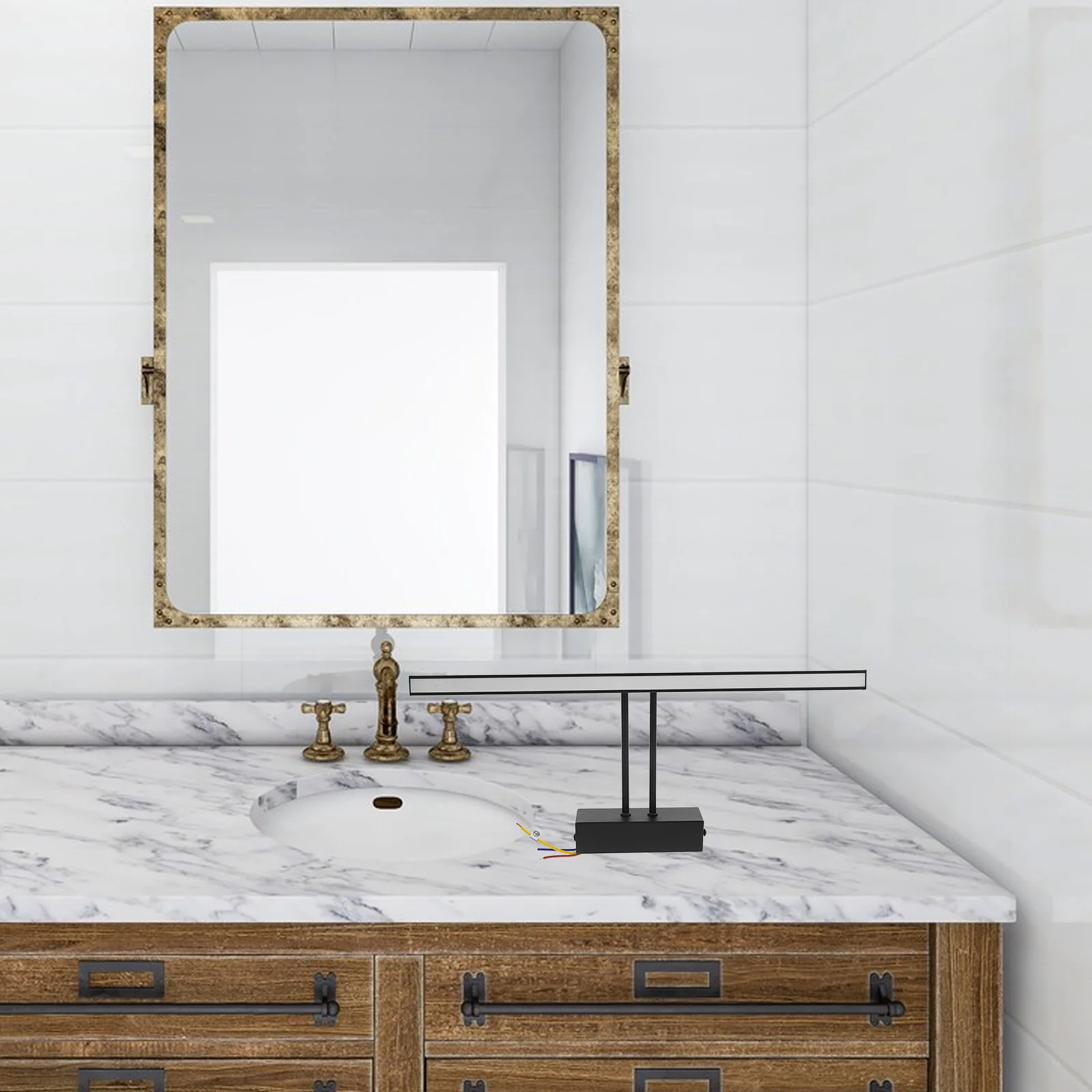 

1Pcs Mirror Wall Lamp LED Makeup Light Aluminum Pc Cover Bathroom Lamp Stylish Bedroom Living Room Mirror Light