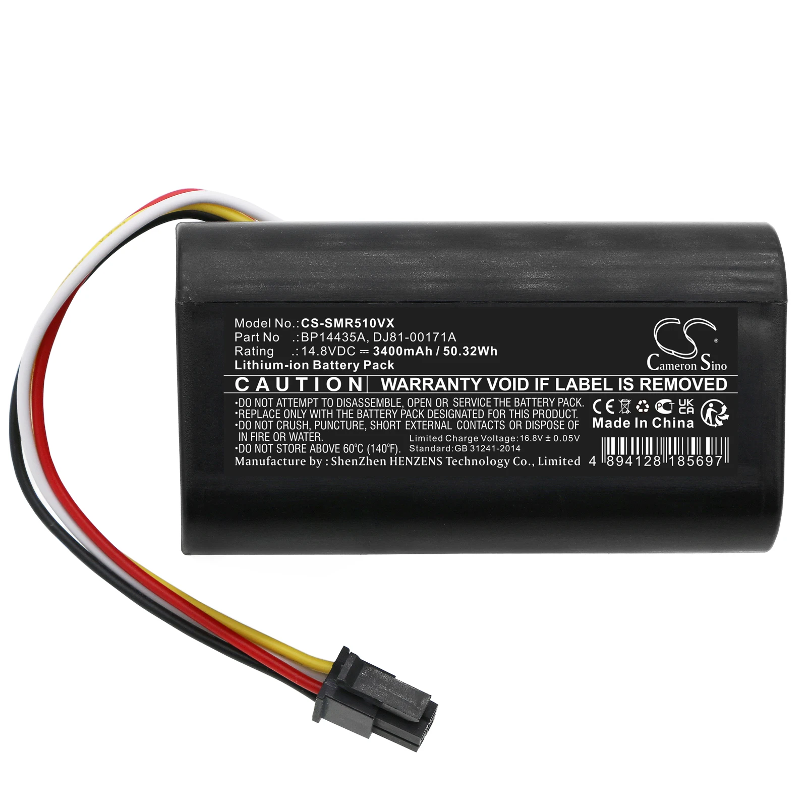 Batteria di ricambio CS per Midea i5, i5 Extra, i5 Young, i9 EYE BP14435A 3400mAh / 50,32Wh