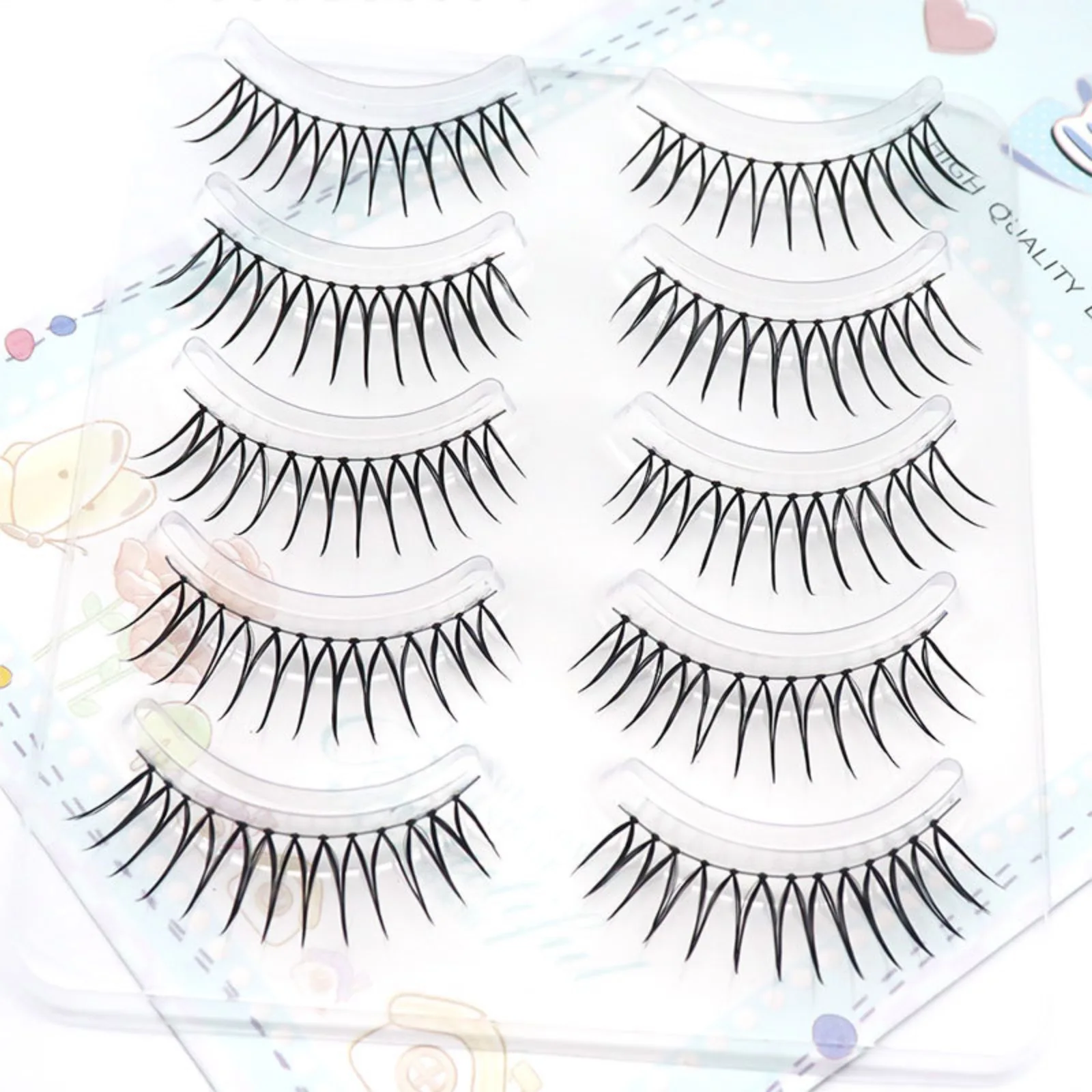 Koreanische U-förmige Natürliche Wispige Falsche Wimpern Weiche V-förmige Wimpernverlängerung Inspiriert von Zhang Yuanying für Comic-Augen-Make-up – Detail 4