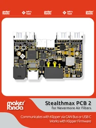MakerPanda Nevermore Stealthmax PCB 2 CAN Bus for Air Filters for 3D Printers Works with Klipper Firmware for Voron V2.4 Trident