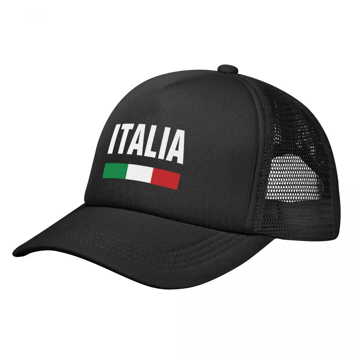 Italia Italy Italian Flag Mesh Baseball Cap Adult Sport Sun Hats Hats Adjustable Snapback Caps Sun Hats Summer Trucker Hat