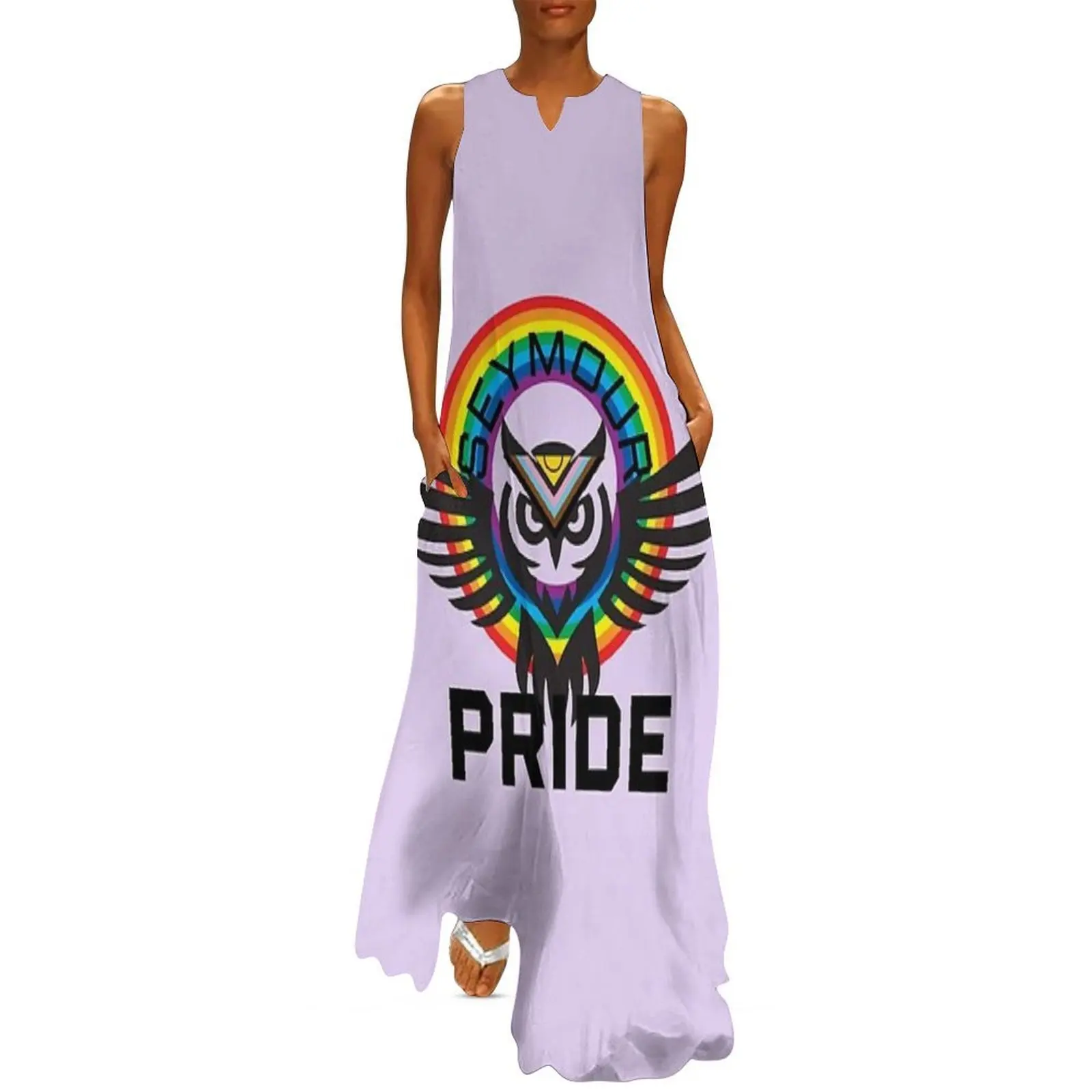 

Seymour Pride Owl & Rainbow Long Dress summer woman dress 2025 dress party night party dresses woman evening dresses women