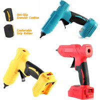Hot Glue Gun 100W for Makita/DeWalt/Milwaukee 18V 20V Battery Cordless Glue Gun Set with 2pcs 11mm Glue Sticks Fast Heating