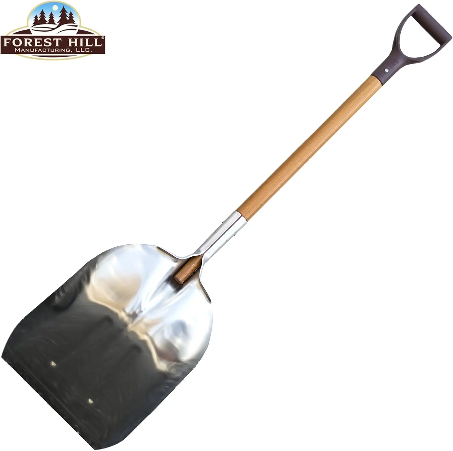 Manufacturing Heavy Duty Super Tuff Aluminum Straight Edge Scoop Shovel (.125 Thick Aluminum, 52-Inch)