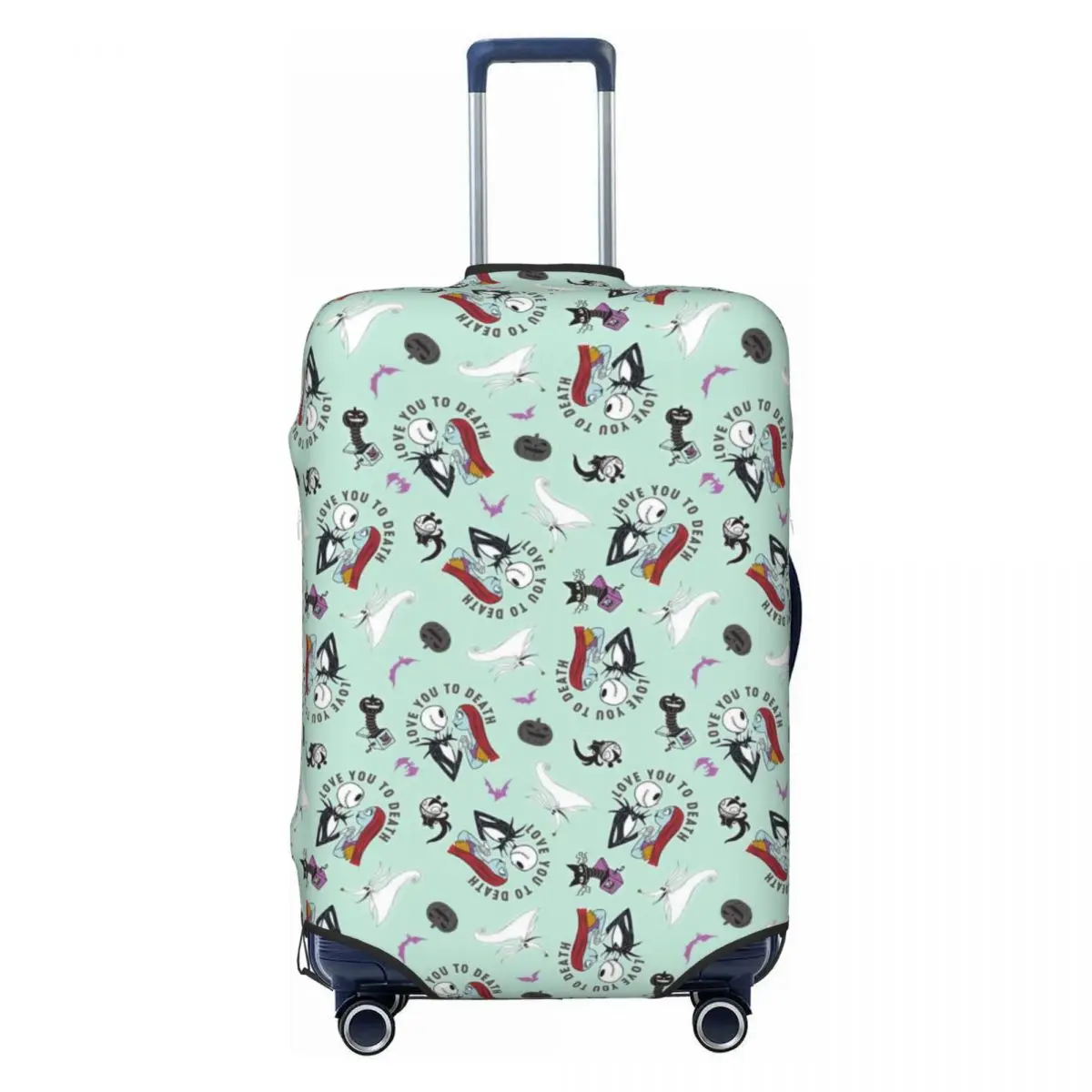 

Custom Jack S-Skellingtones Luggage Cover Elastic Nightmare Before Christmas Travel Suitcase Protective Covers Suit