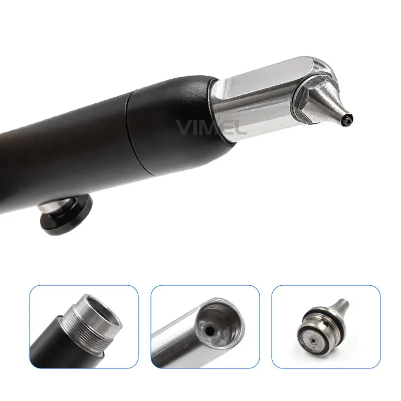 Dental Aluminum Oxide Microblaster With Water Spray Black Color 4 Hole / 2 Hole Air Polisher Sandblasting Machine
