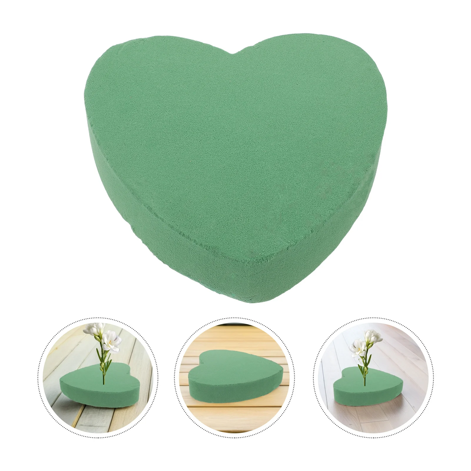 

4Pcs Heart Foam Blocks for Flowers 7.66x7.27in Professional Florist Quality Wet Floral Foam DIY Flower Arrangement Base Romantic