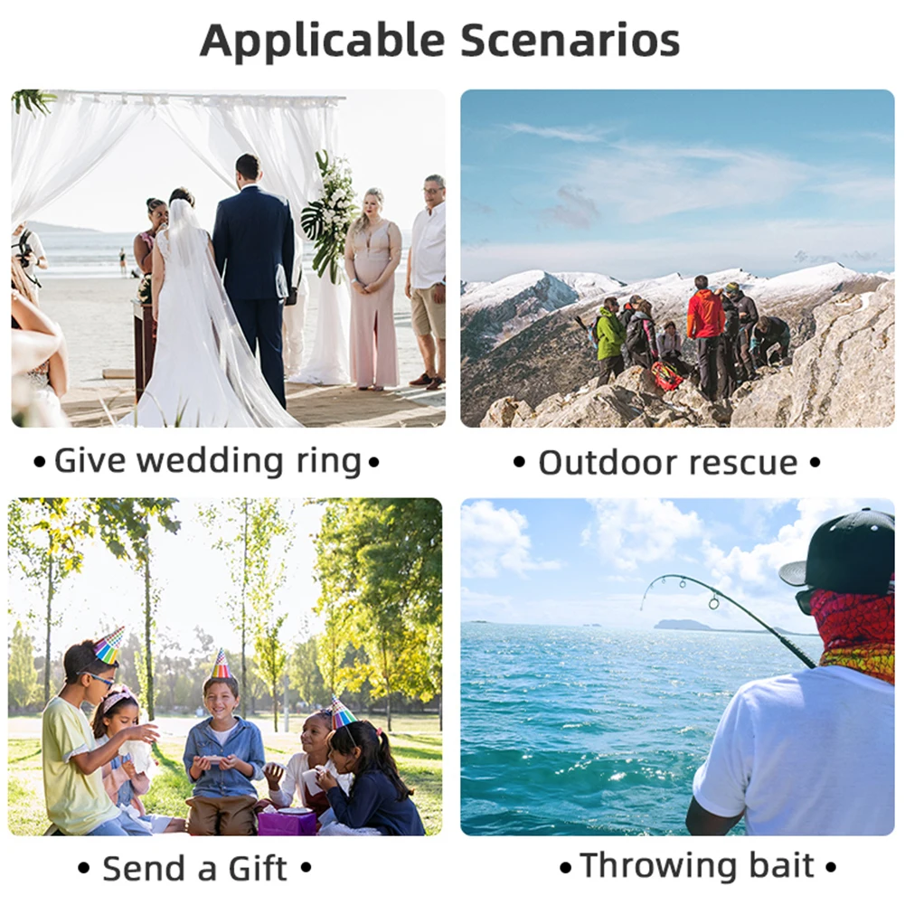 Drone Airdrop System With Remote Control For DJI Mavic Air 3 Thrower Wedding Gift Ring Delivery Air Dropper Device Accessories