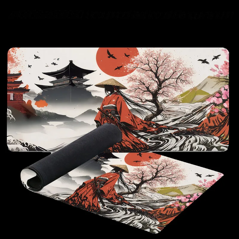

Mouse Pad sakura landscape desk accessories Mat Gamer Rug Xxl Keyboard Pad 1000X500x3MM Desk Mat Office Carpet Gaming Mouse Mats