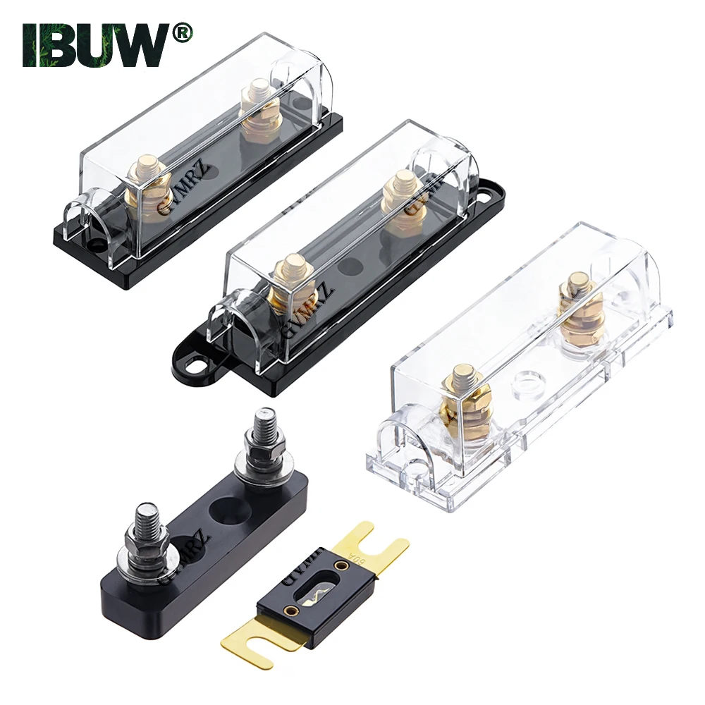 1Set ANL Fuse 60 80 100 120 AMP ANS Fuse Holder Bolt-on Fuse Automotive Fuse Holders Fusible Link With Fuse 275 300 400 450A