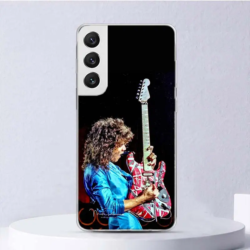 Eddie Van Halen Graphic Guitar Soft Case For Samsung Galaxy S24 S23 S22 S21 Ultra S20 FE S10 Plus Phone Cover S9 S8 + S10E Funda