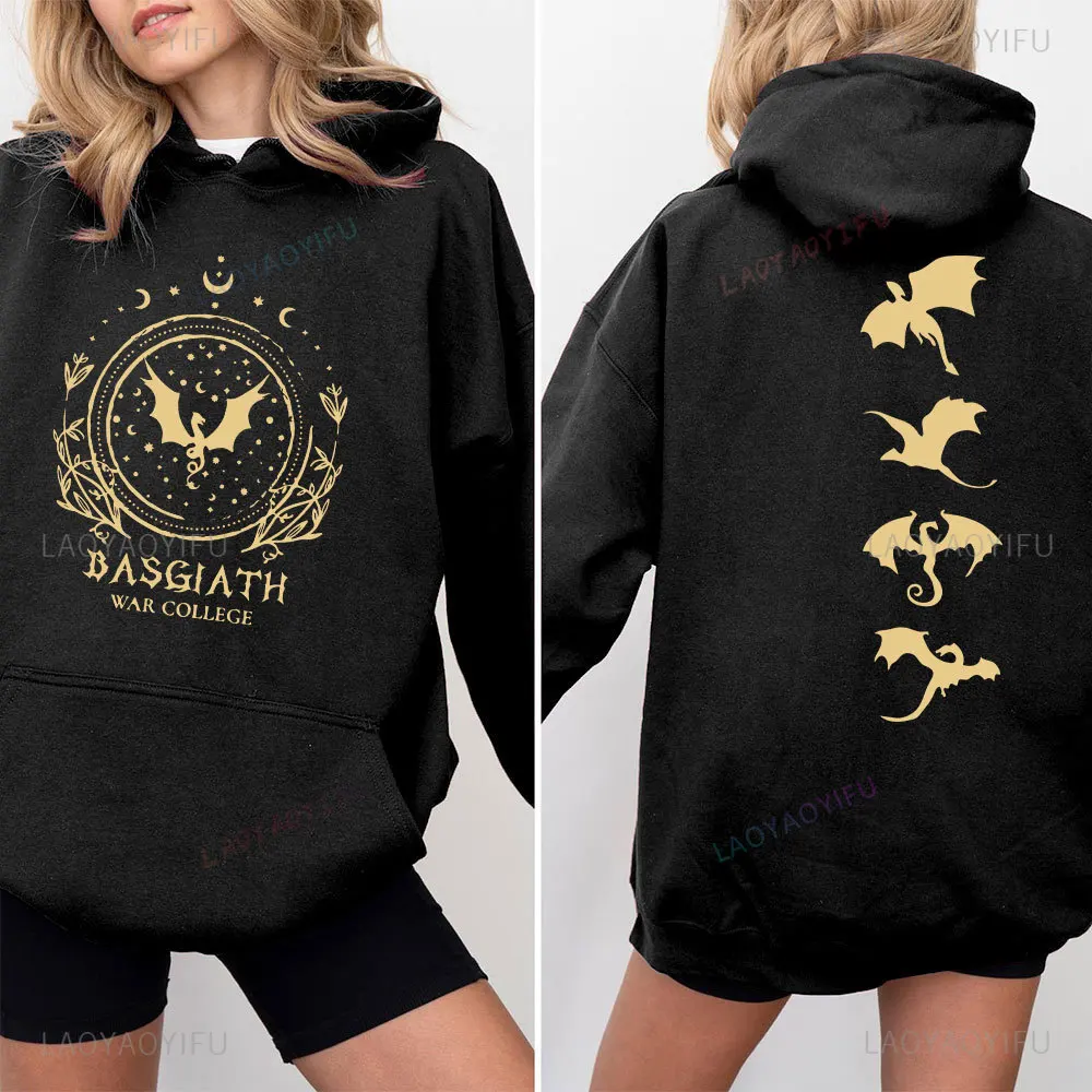 Basgiath War College Women Sweatshirt Bookish Fourth Wing Sweatshirt Dragon Rider Hoodie Rebecca Yoros Unisex Hoody Book Hoodie