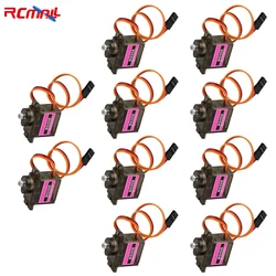 10PCS MG90D 9g Micro Servo Metal Gear Digital Analog Servo for RC Plane Helicopter Airplane 450 Drone Toy Cars