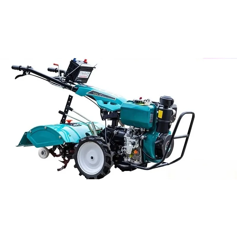 

Two-wheel four-wheel drive direct connection micro-tiller full gear diesel engine multi-function rotary tilling