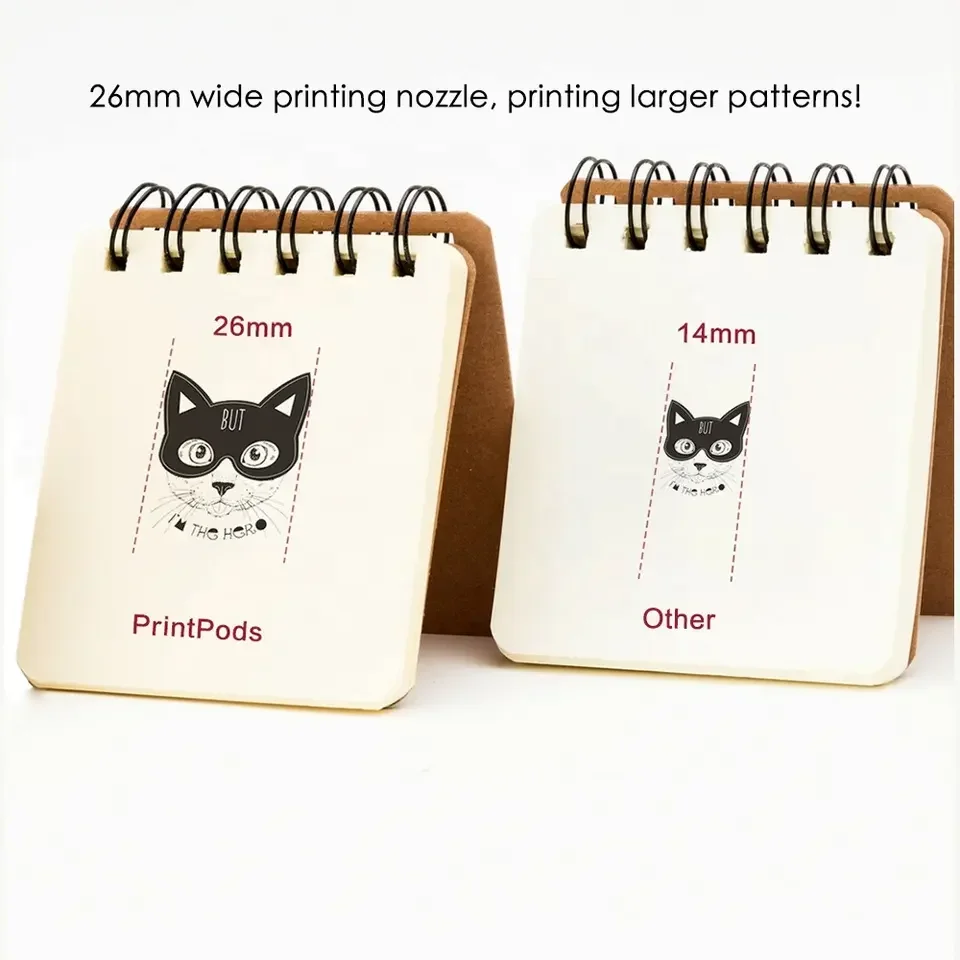 ホット販売 Evebot Printpods ミニハンドヘルドポータブル Printpen 多機能有効期限インクジェットモバイル Wifi プリンタ Diy タトゥーロゴ