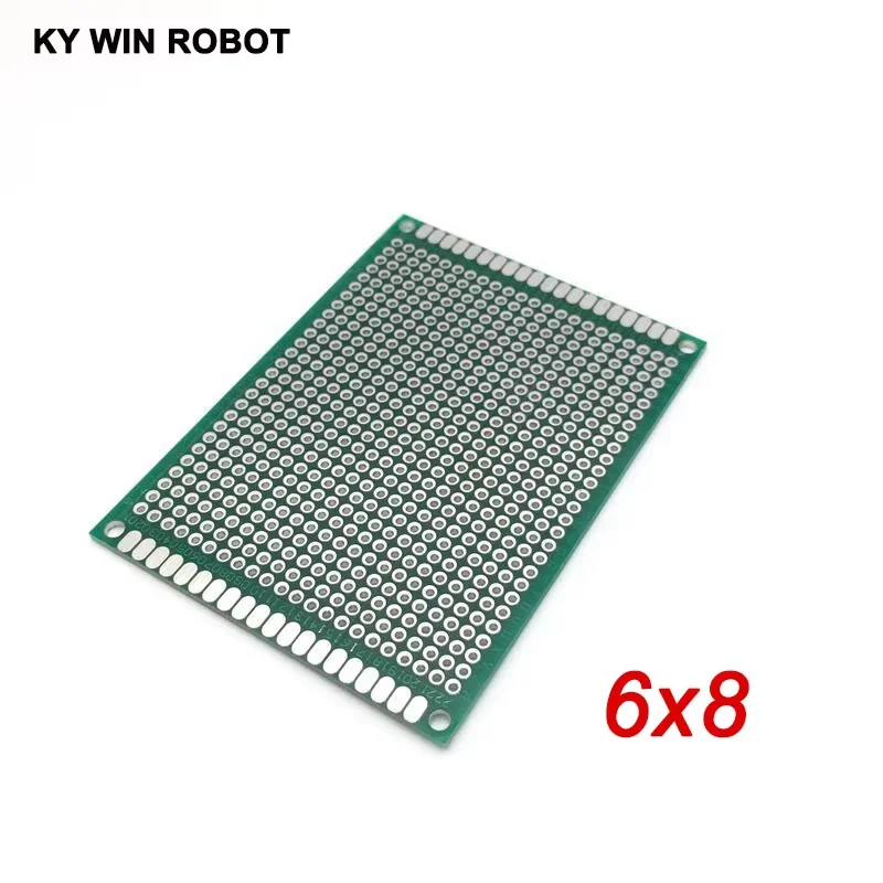 5pcs 6x8cm 60x80mm Double Side Prototype PCB Universal Printed Circuit Board Protoboard For Arduino