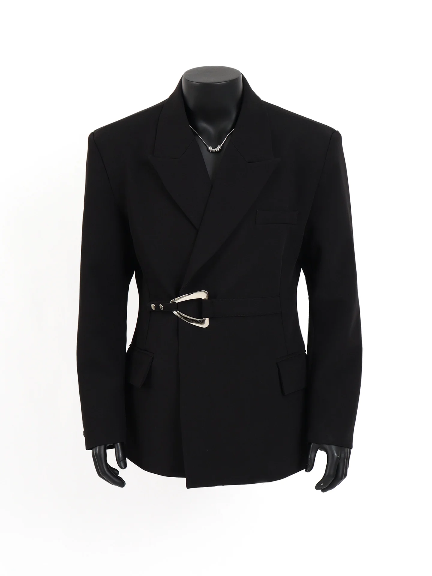 

Bla Casual Tailored Jaet Men's Luxury Design Waist-Cinching oulder Pad West Coat Starlit Youth Faion Spring Busin...